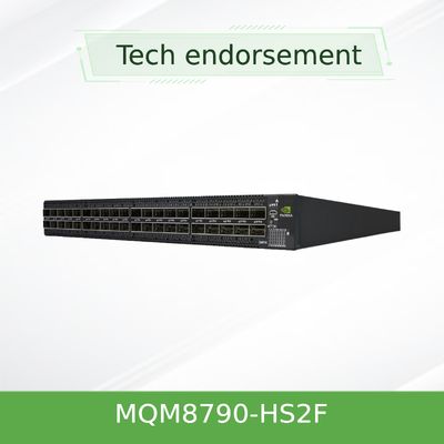 40 GBP MQM8790-HS2F du commutateur 200 de Mellanox Quantum Hdr Infiniband des ports QSFP56