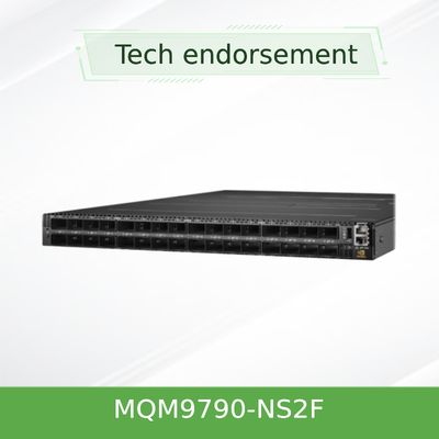 Commutateur réseau Mellanox MQM9790-NS2F (920-9B210-00FN-0D0) Quantum-2 NDR 64 ports X 400Gb/s 32 cages OSFP Non géré Alimentation vers connecteur P2C
