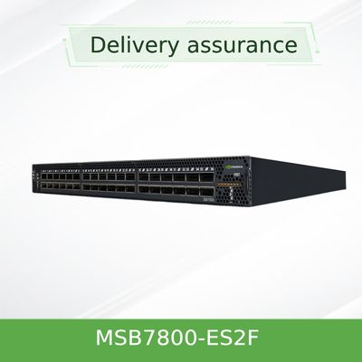 Grande vitesse de commutateur du réseau IB Mellanox 100gb de MSB7800-ES2F au centre de date