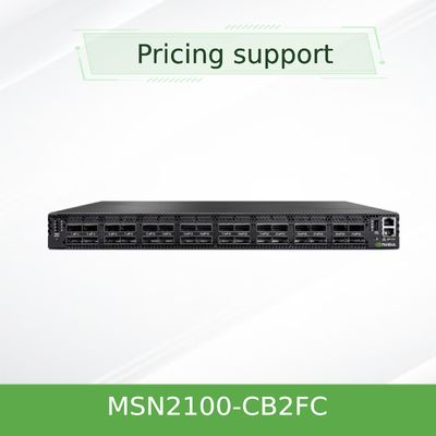 MSN2100-CB2FC Nvidia Spectrum 100gbe 1u Commutateur 1g Vitesse maximale Cumulus Linux 16 Qsfp28 Ports 2 AC Psus X86 2 cœurs courte profondeur P2c Airflow