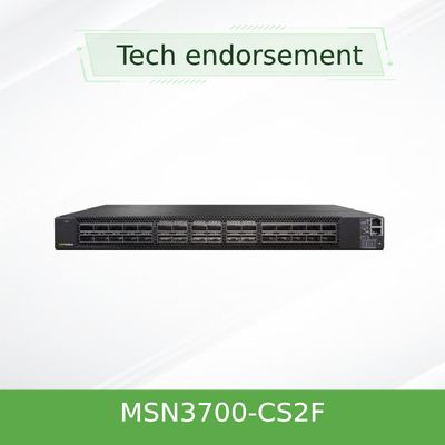 Commutateur réseau Mellanox MSN3700-CS2F 100GbE 1U 2 Alimentations (CA)