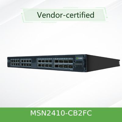 MSN2410-CB2FC Commutateur réseau Mellanox sN2410Mellanox Cumulus Linux 48 ports SFP28 8 ports QSFP28