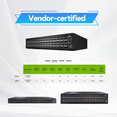 L'Ethernet de 32 QSFP-DD Open Source Mellanox commute 400GbE 1U MSN4700-WS2F