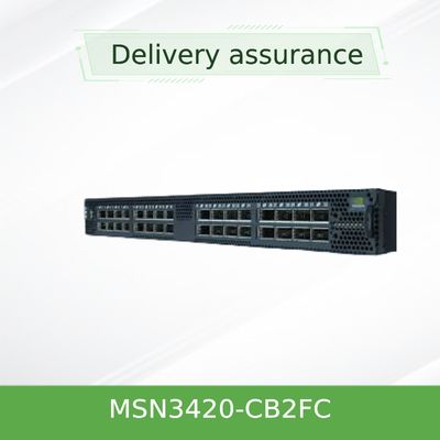 le commutateur de réseau de 25GbE/100GbE 1U Mellanox MSN3420-CB2FC Spectrum-2 a basé