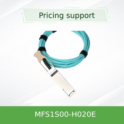 câble Ethernet actif MFS1S00-H020E QSFP56 du câble AOC de fibre de 20m 200Gb Mellanox