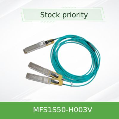 MFS1S50-H003V Câble AOC 200GbE vers 2x100GbE QSFP56 vers 2xQSFP56 MMF Mellanox Câble AOC