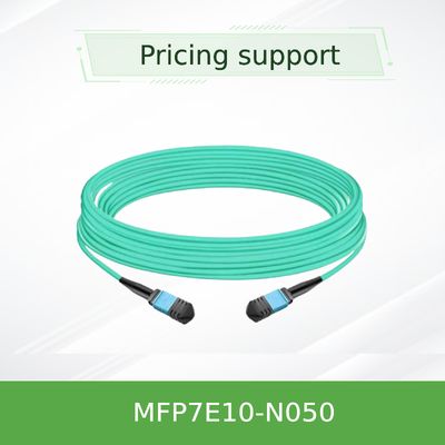 Cable à fibre optique multimode de type MFP7E10-N050 MPO-12/APC à MPO-12/APC