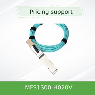 Le câble MFS1S00-H020V d'IB 200G 20M QSFP56 Mellanox AOC relient des serveurs