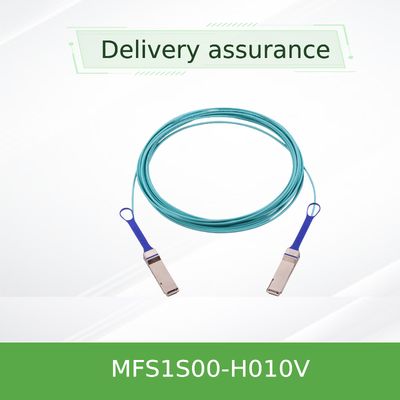 Cable Mellanox à débit de données élevé QSFP56 Cable Mellanox AOC Cable optique actif MFS1S00-H010V câbles à bande infini