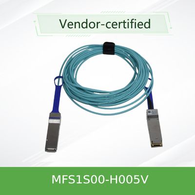 Câble actif de fibre de MFS1S00-H005V Mellanox IB 5 mètres de câble du mellanox AOC