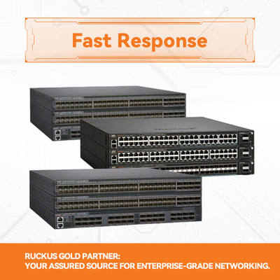 Commutateur empilable RUCKUS ICX 7550-48 — Multigigabit PoE++ 802.3bt, liaisons montantes 100GbE