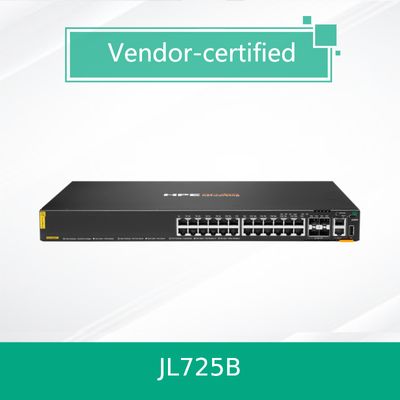 Produits 100% authentiques Hpe Aruba Networking Cx 6200f 24G Class-4 Poe 4SFP+ 370W Switch (JL725B)