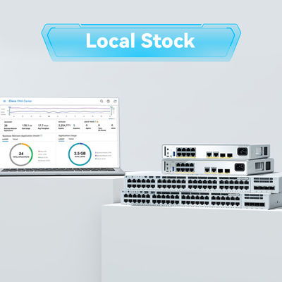 C9200-24t-a Nouveau commutateur d'accès Cisco Catalyst 24 ports RJ45 1G Gigabit Ethernet modulaire d'entreprise C9200-24t-a