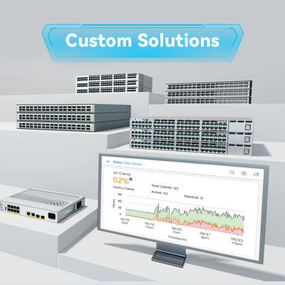 C9200-48p-E Commutateur réseau 48 ports RJ45 1G PoE+ avec 48 ports PoE+ Network Essentials avec 1 alimentation CA