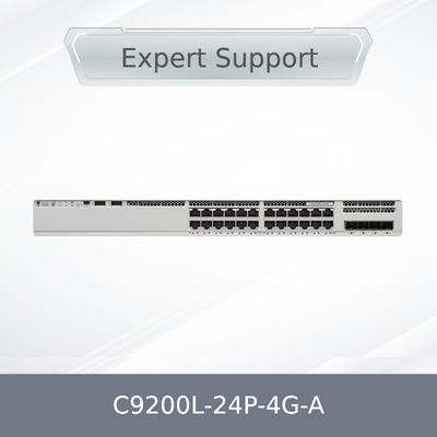 Nouveau stock propre d'origine 9200L Switch C9200L-24p-4G-a Cata Lyst 9200L 24-Port Poe+, 4 X 1g, avantage réseau C9200L-24p-4G-a
