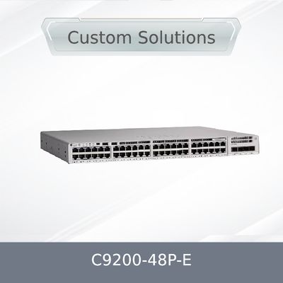 C9200-48p-E Commutateur réseau 48 ports RJ45 1G PoE+ avec 48 ports PoE+ Network Essentials avec 1 alimentation CA
