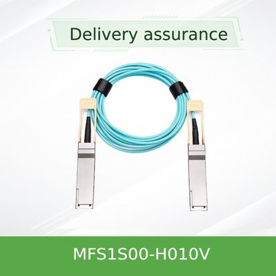 NVIDIA MFS1S00-H010V 200Gb/s QSFP56 câble optique actif - 10m AOC pour les centres de données HDR InfiniBand et 200GbE