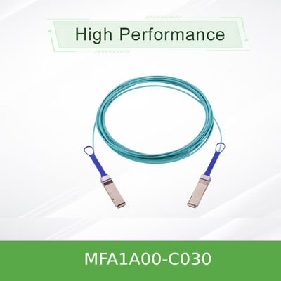 Câble optique actif QSFP28 NVIDIA MFA1A00-C030 AOC 100 Gb/s, longueur 30 m, 100 GbE et InfiniBand EDR