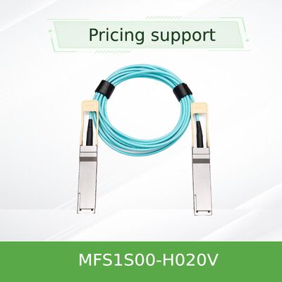 Mellanox MFS1S00-H020V 20m 200Gb/s QSFP56 Cable optique actif à longue portée Solution d'interconnexion de centre de données