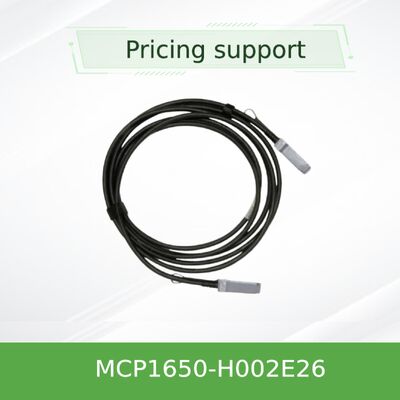 Le câble DAC passif QSFP56 HDR de 200 Gb/s est équipé d'un câble Mellanox MCP1650-H002E26 2m, 26AWG LSZH.