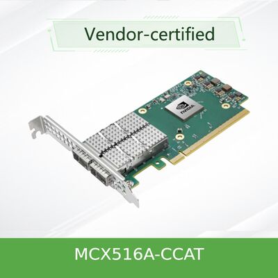 MCX516A-CCAT Adaptateur Ethernet à double port 100 GbE par NVIDIA