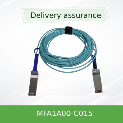 NVIDIA MFA1A00-C015 100Gb/s QSFP28 câble optique actif 15m 100GbE et InfiniBand EDR LSZH