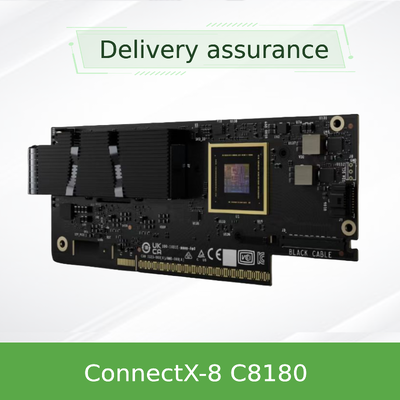NVIDIA ConnectX-8 SuperNIC C8180 – Carte réseau intelligente InfiniBand et Ethernet 800 Gbit/s, PCIe Gen6, OSFP/QSFP112