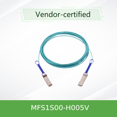 NVIDIA MFS1S00-H005V – Câble AOC QSFP56 5m 200G pour InfiniBand HDR et 200GbE