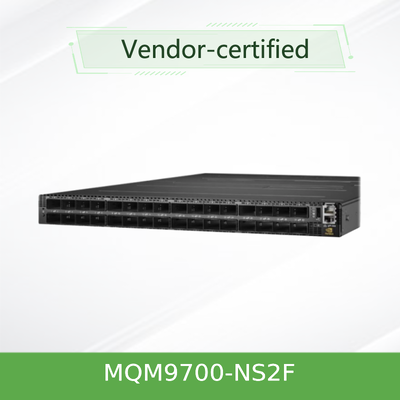 Commutateur InfiniBand NVIDIA Mellanox MQM9700-NS2F NDR 400 Gb/s (64 ports QSFP56)