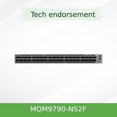 NVIDIA Quantum-2  MQM9790-NS2F NDR Switch | 64x 400Gb/s, P2C Airflow, Externally Managed