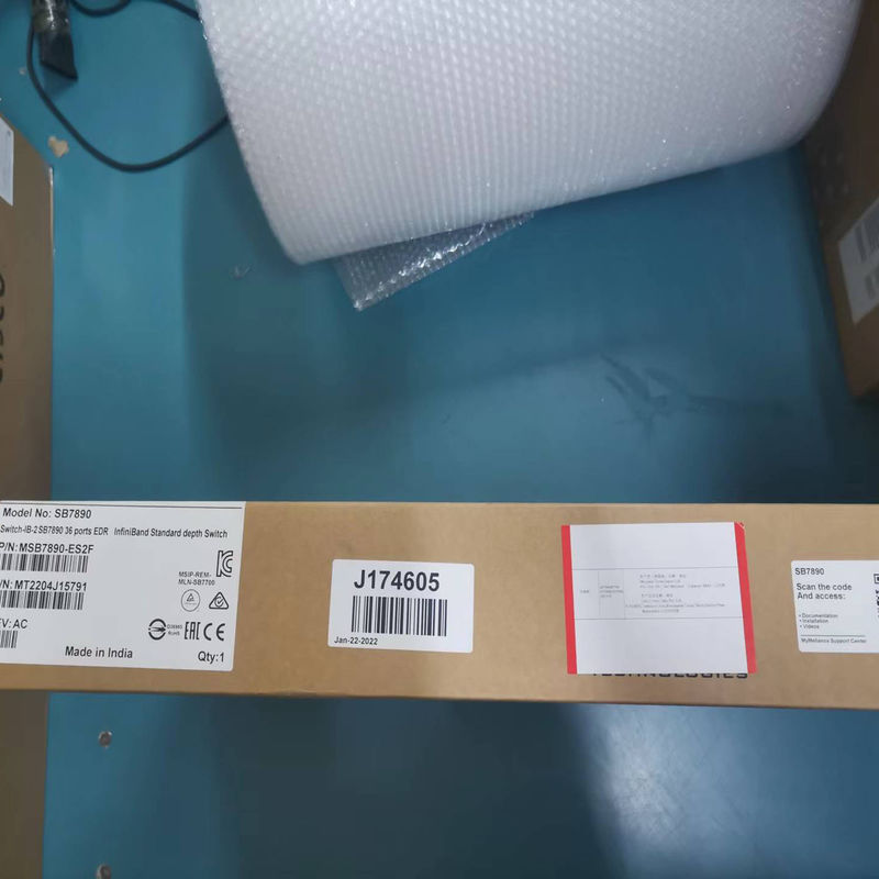 36p extérieurement a contrôlé le commutateur MSB7890-ES2F d'EDR 100Gb/S Smart Mellanox Infiniband incolmatable
