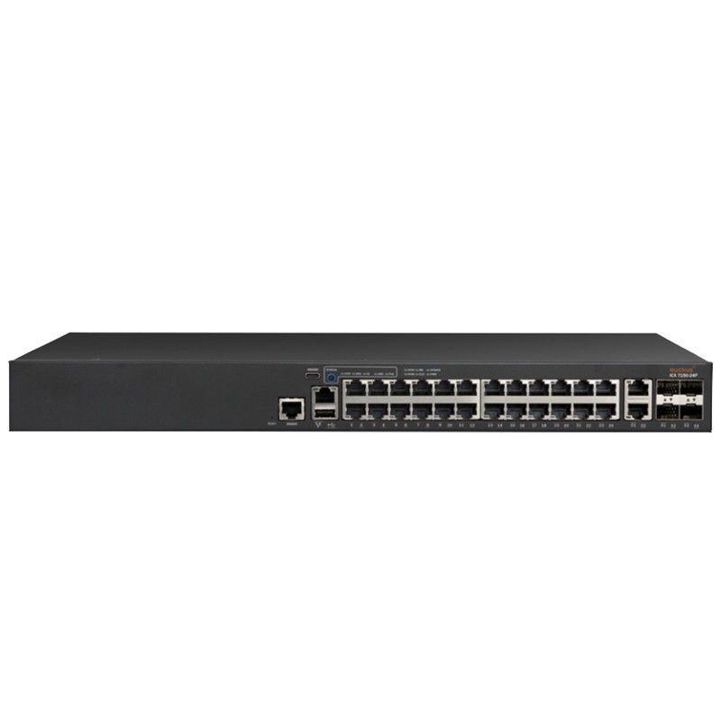 commutateur de réseau de chahut de 24P 4X1G ICX7150 10/100/1000Mbps RJ-45 PoE 370W