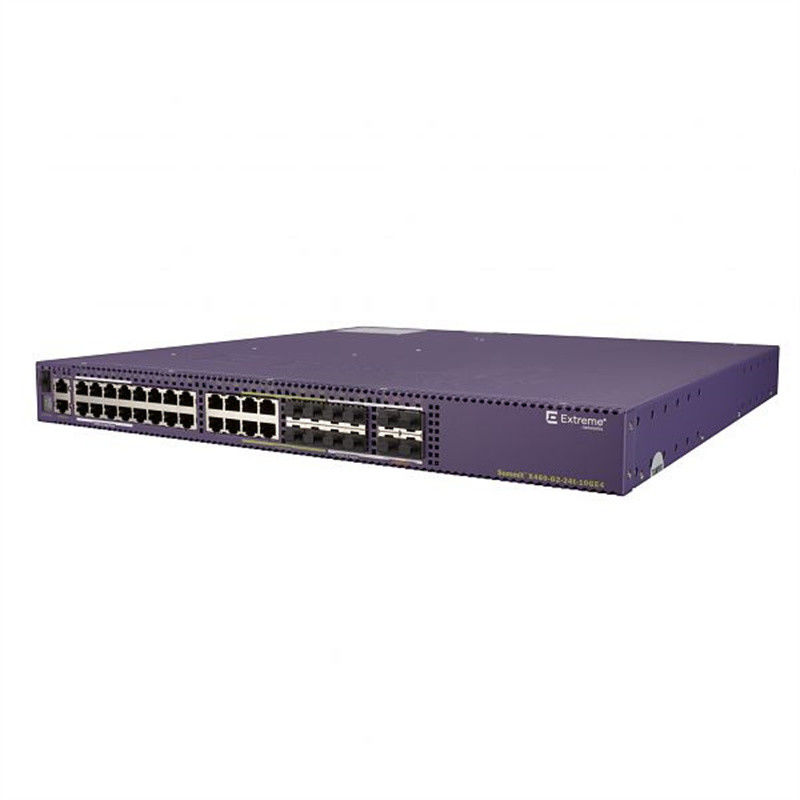24ports commutateur extrême empilable X460-G2-24t-GE4-Base 216Gbps du réseau AVB