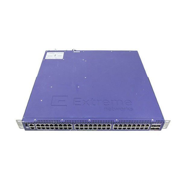 Le commutateur X460 PoE+ extrême de RJ45 48x consolent 10GE4 les ports de l'attache gauches 48