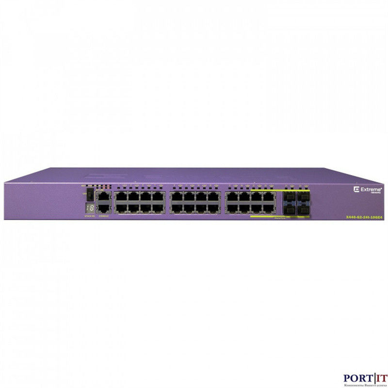 10GE4 Scalable AVB Extreme Networks X440 Switch G2 24T X440-G2-24p-10GE4 neuf et original