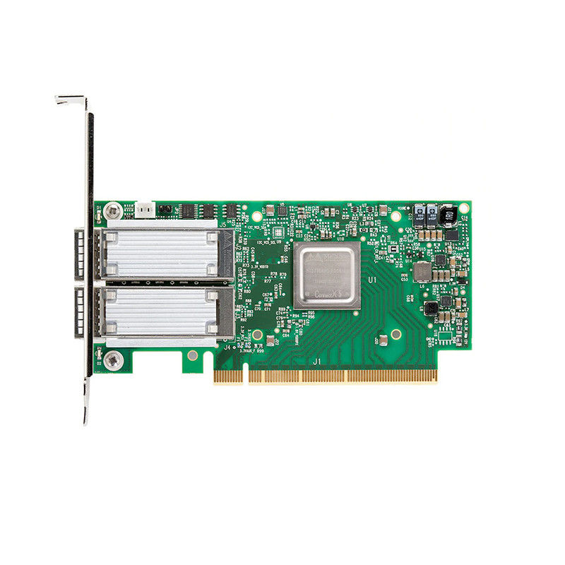 100GbE NIC Mellanox Network Card MCX516A-CCAT QSFP28 à double accès PCIe3.0x16
