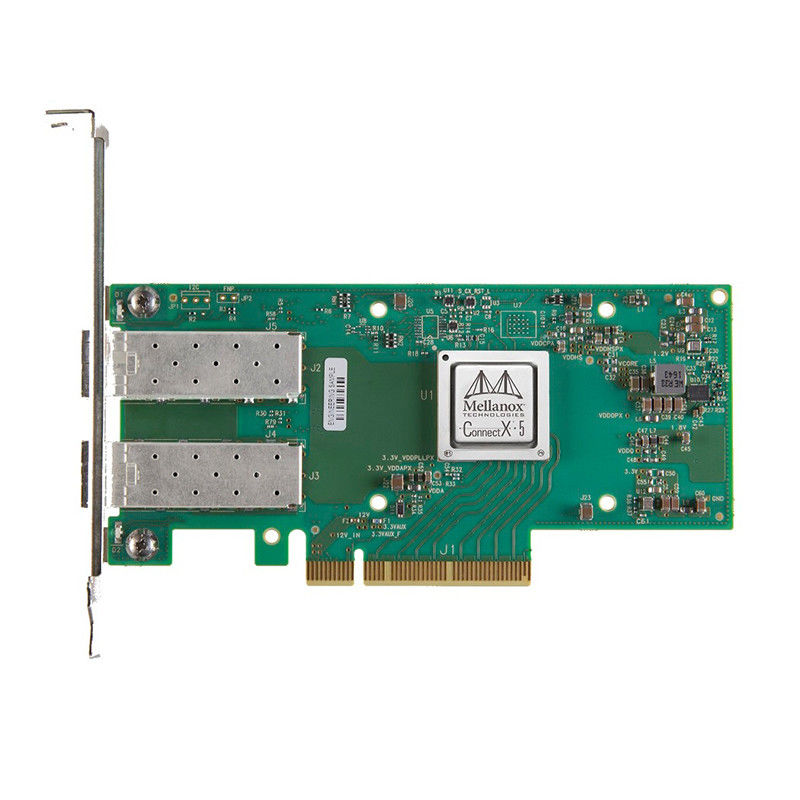 En de câble faite sur commande de la carte MCX512A-ACAT ConnectX-5 de SFP Pcie de carte d'Ethernet de Mellanox 10gb