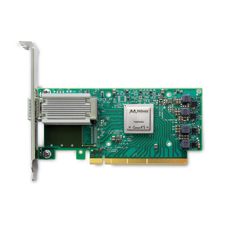 en 10 de l'adaptateur MCX515A-CCAT de carte réseau de 100GbE InfiniBand Mellanox 25 40 50 vitesses d'Oe