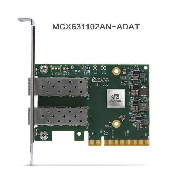 25GB Nic Mellanox Network Card MCX631102AN-ADAT SFP28 à double accès PCIE 4,0 X8