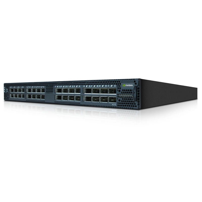 MSN3700-CS2F Spectrum-2 a basé 100GbE 1U ouvre le commutateur de réseau de mellanox avec l'onyx 32 ports QSFP28