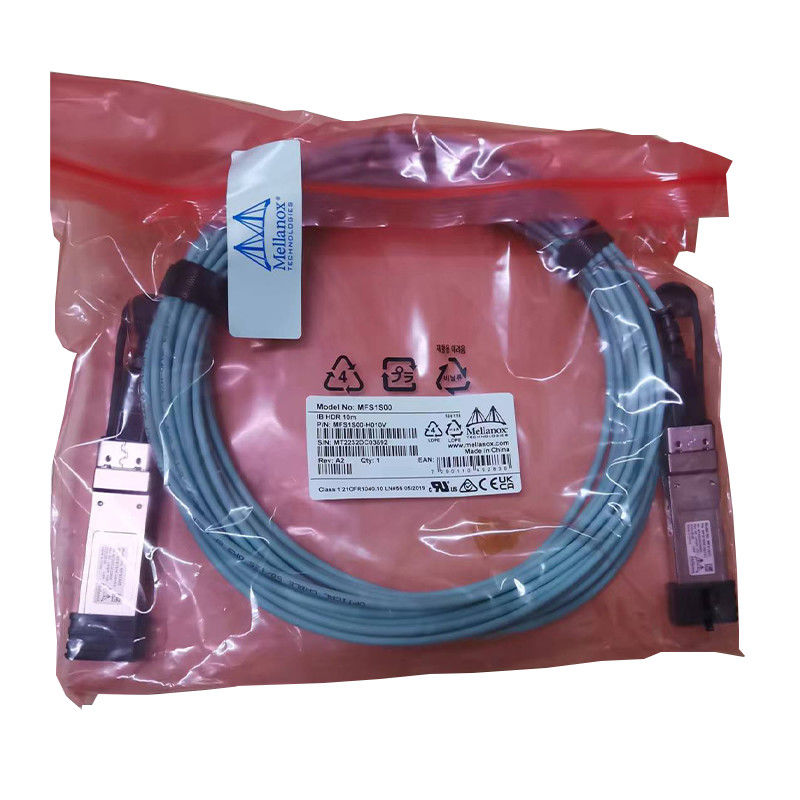 Connexions efficaces rapides 100GbE 25GbE de Data Center de câble de fibre du câble MFS1S00-H015V Aoc de Mellanox AOC DAC