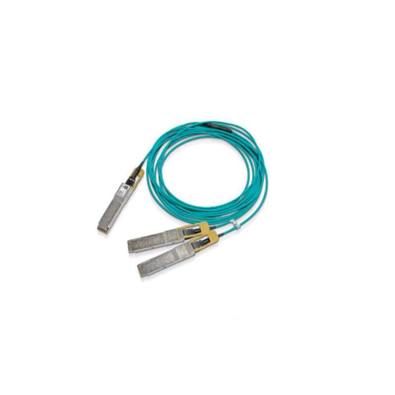 Bas Ethernet 200GbE de câble de diviseur du câble MFS1S50-H005V de Mellanox AOC de latence à 2x100GbE 5m