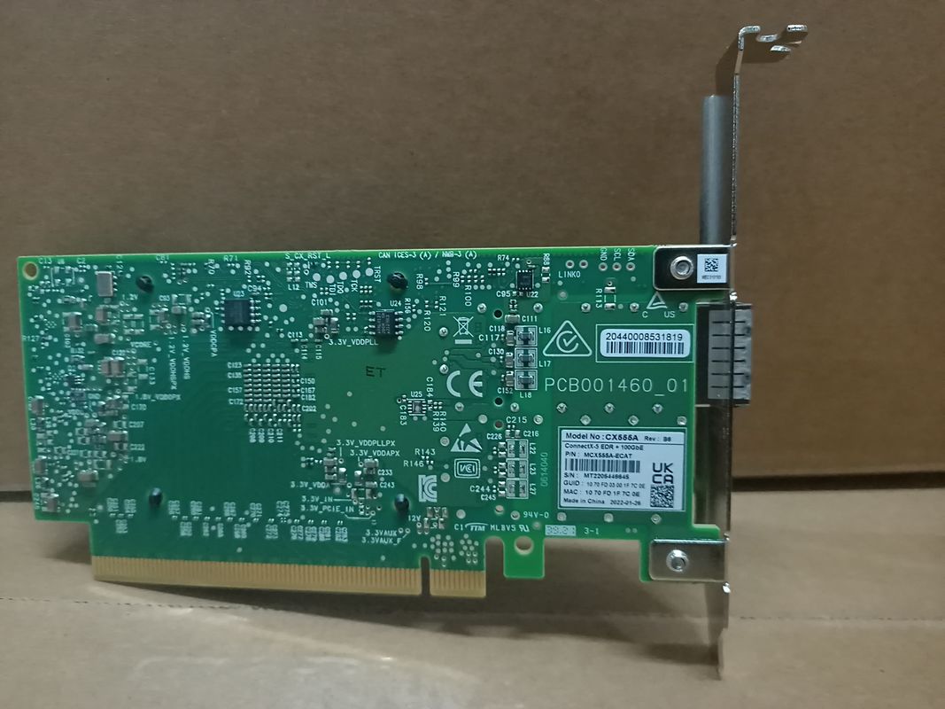Carte réseau 10GbE SFP28 à double accès PCIe3.0 X8 d'en Mellanox de MCX4121A-XCAT ConnectX-4 Lx