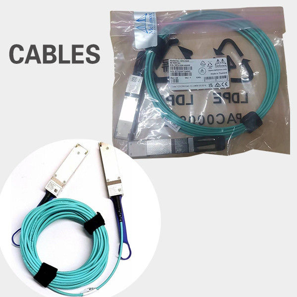 20 mètres de câble actif 200Gb/S VPI IB HDR et 200GbE QSFP56 MFS1S00-H020V de fibre