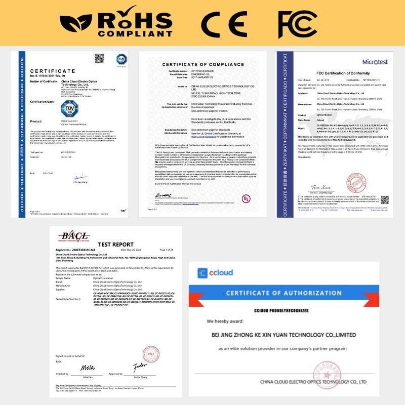Interface de gestion du centre de données CMIS 4.0 Transcepteur optique 400G avec liaison SMF de 500 m