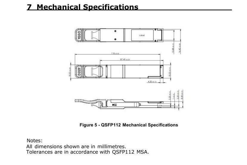400G QSFP112 SR4 émetteur-récepteur à fibre optique multimode à prise chaude 100m Interconnexion pour centres de données et interconnexions optiques