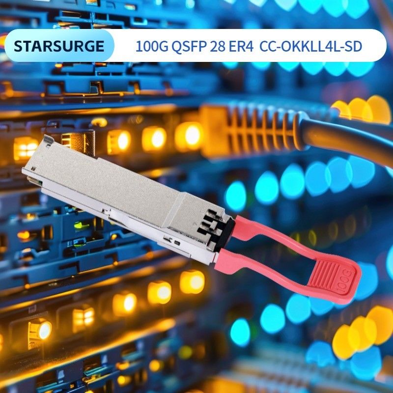 3.3V Source d'alimentation en continu Interconnexion informatique 100G QSFP28 BIDI SR Transcepteur pour le centre de données