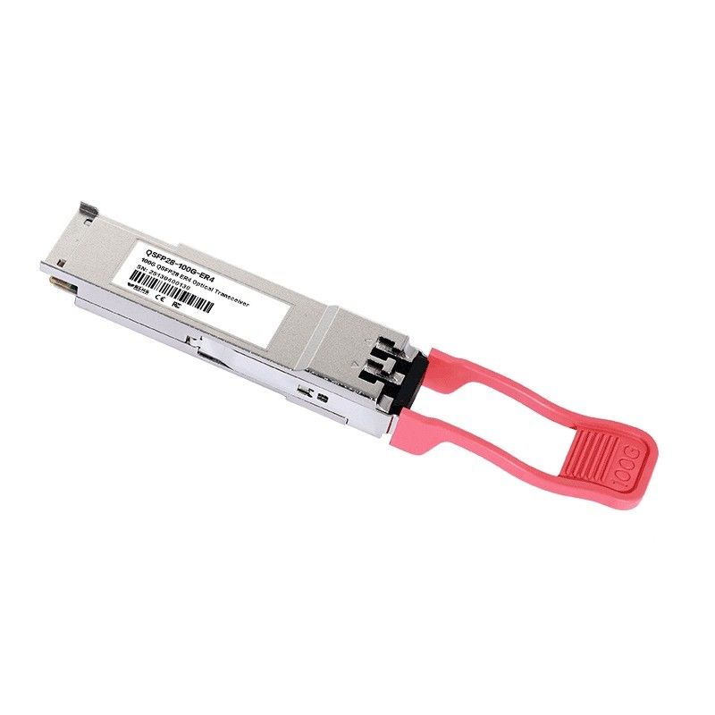 Une seule source d'alimentation 3.3V 100GBase QSFP28 ER4 40KM équipement en fibre optique Duplex LC module émetteur-récepteur optique pour vos besoins