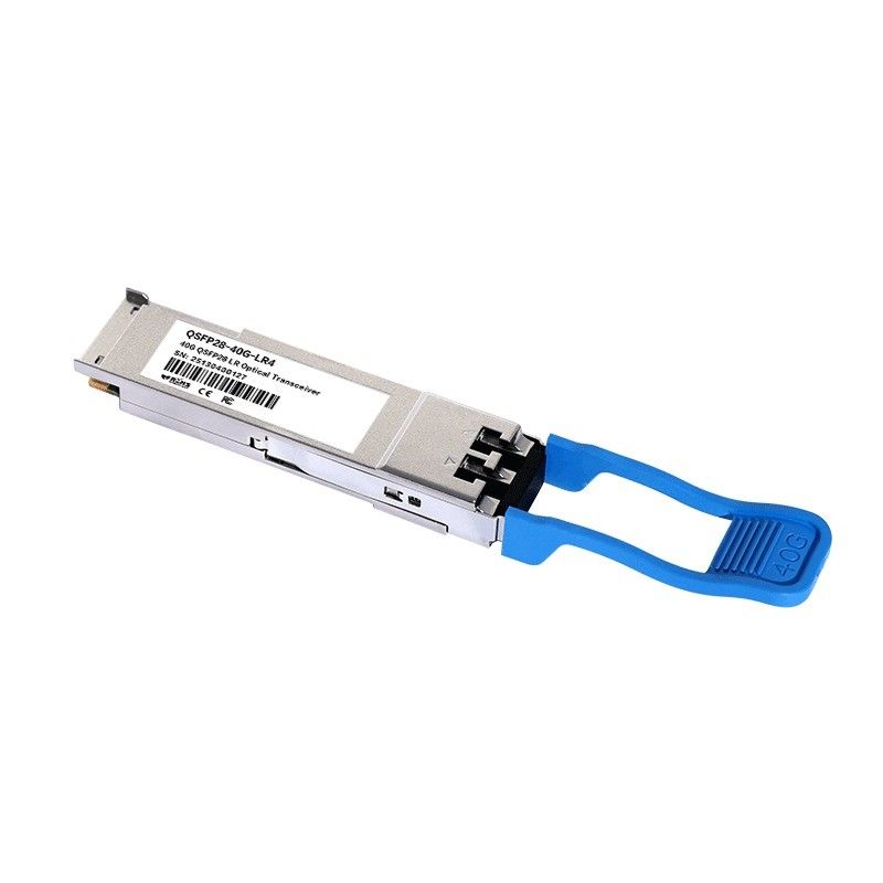 Distance de transmission 10km 40Gb/s QSFP LR4 Émetteur-récepteur optique 1277.5nm 10km Duplex LC pour équipement à fibre optique de vitesse