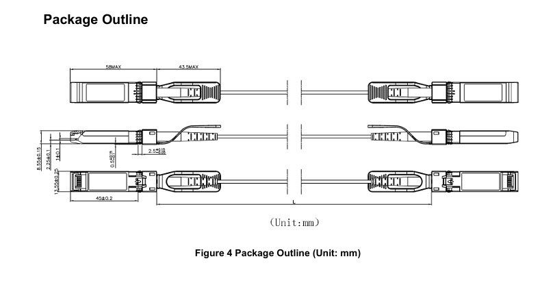 OM3/OM4 Multimode Fibre 25G SFP28 AOC Cable optique actif avec gamme de fréquences de 850 nm et installation facile en branche